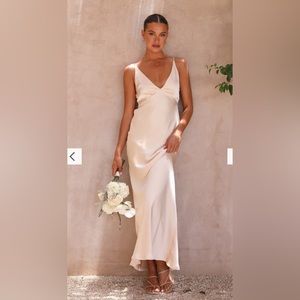 Ziah Maxi Dress - Champagne (billy j)